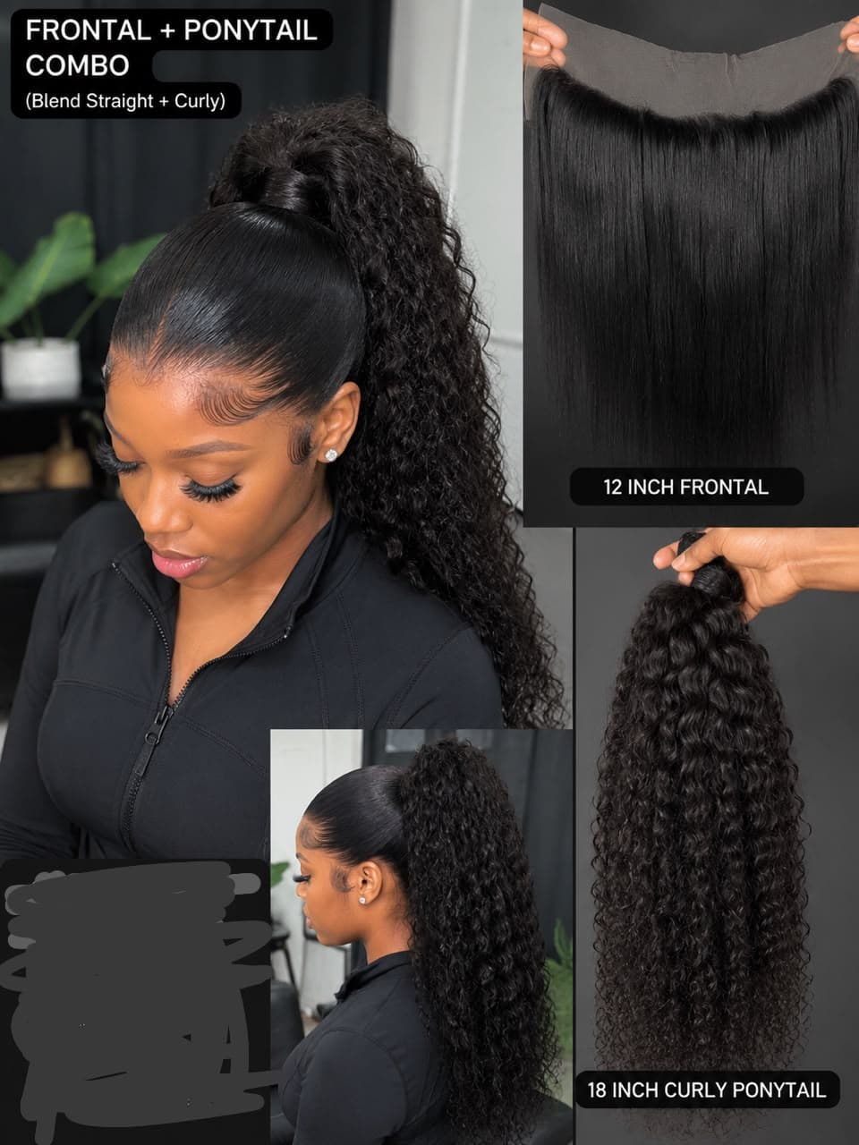 Blend frontal & ponytail
