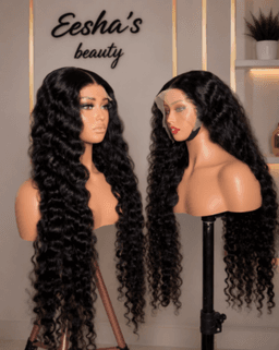 human hair full frontal deep wave 34 inches